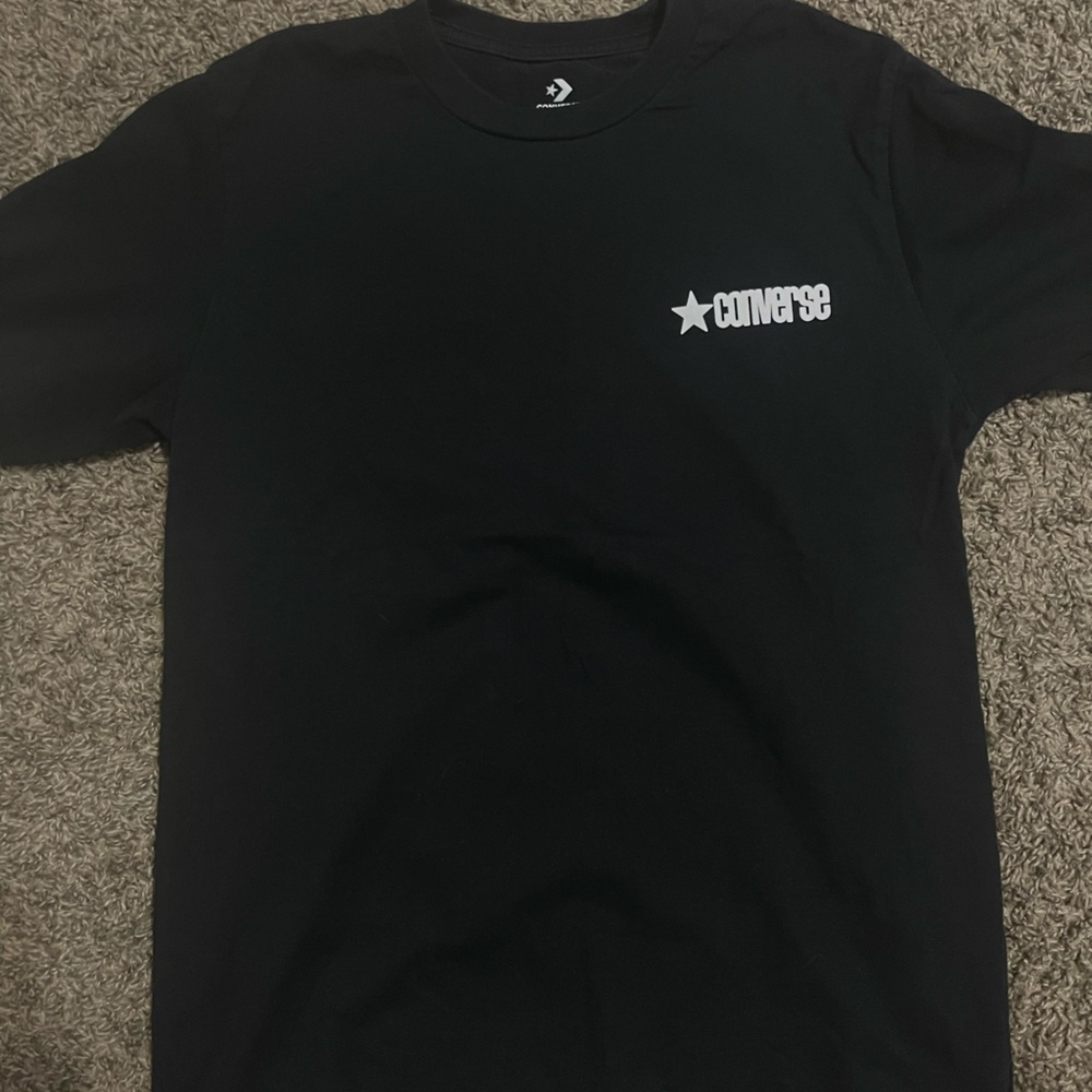 Converse Black Tee with White Logo